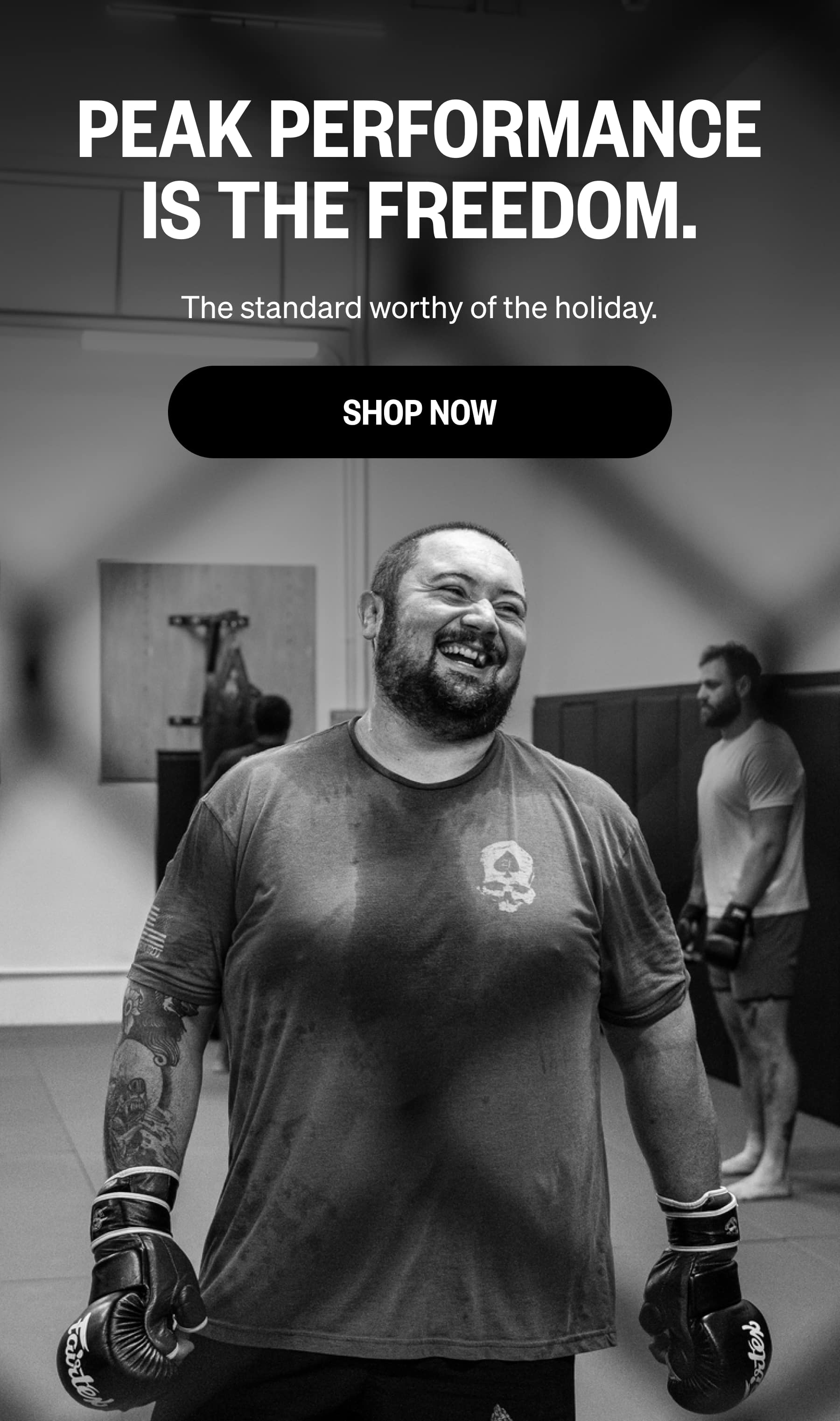 PEAK PERFORMANCE IS THE FREEDOM. The standard worthy of the holiday. SHOP NOW