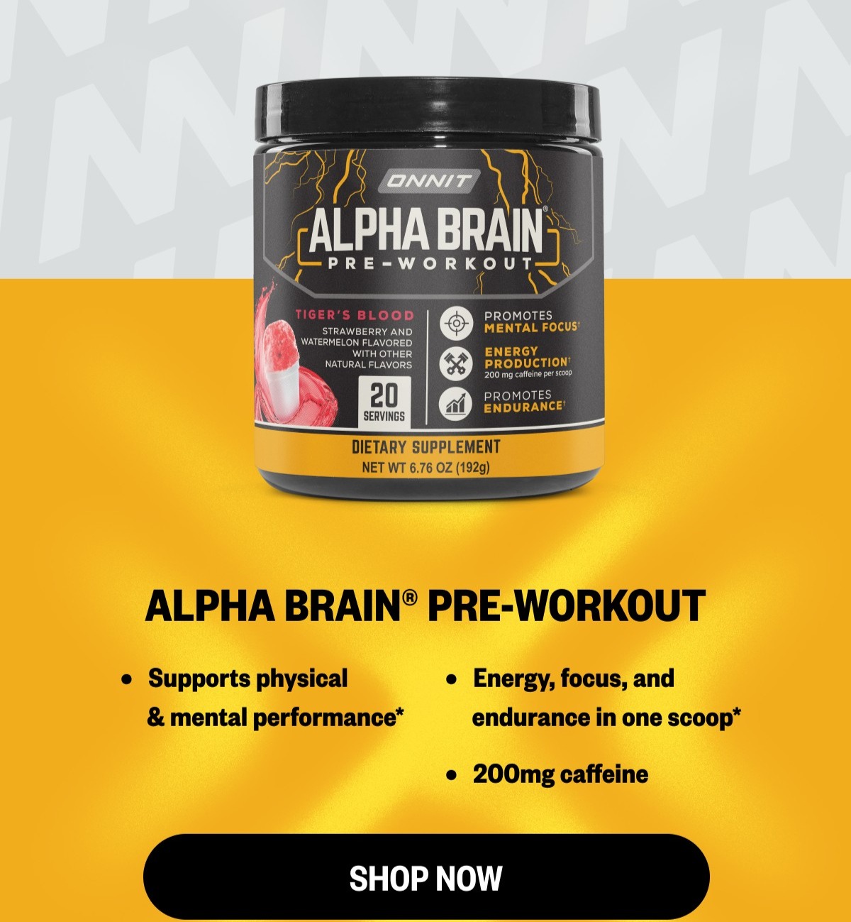 Shop Alpha BRAIN® Pre-Workout