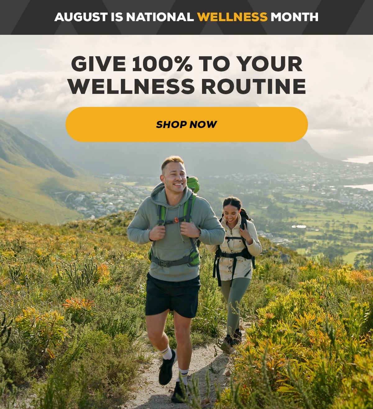 Give 100% to your wellness routine Give 100% to your wellness routine