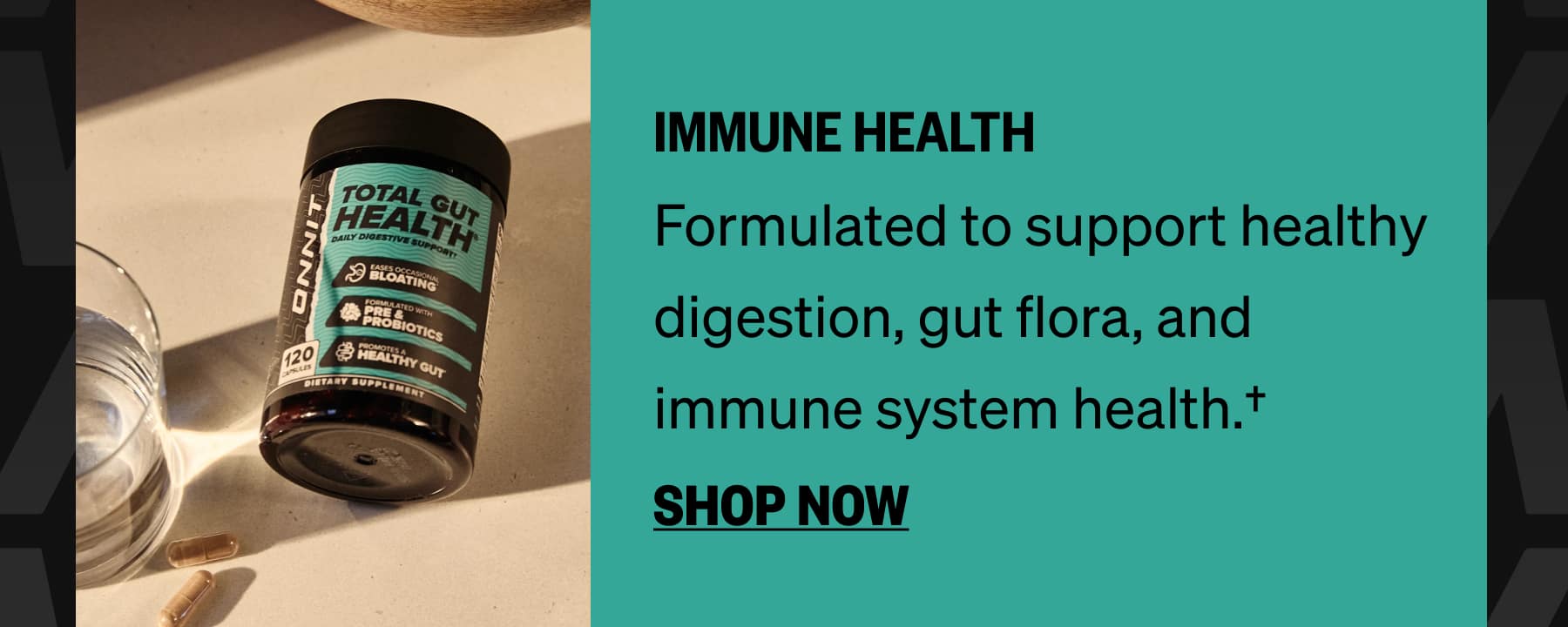 IMMUNE HEALTH Formulated to support healthy digestion, gut flora, and immune system health.† SHOP NOW