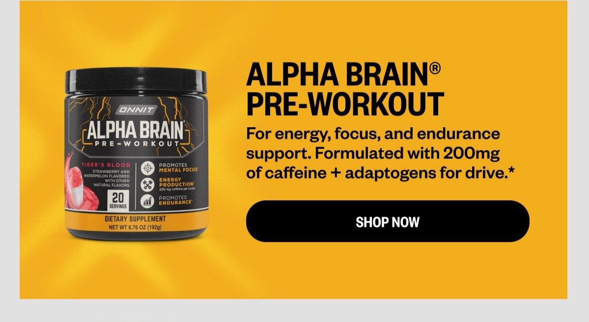 Shop Alpha BRAIN® Pre-Workout