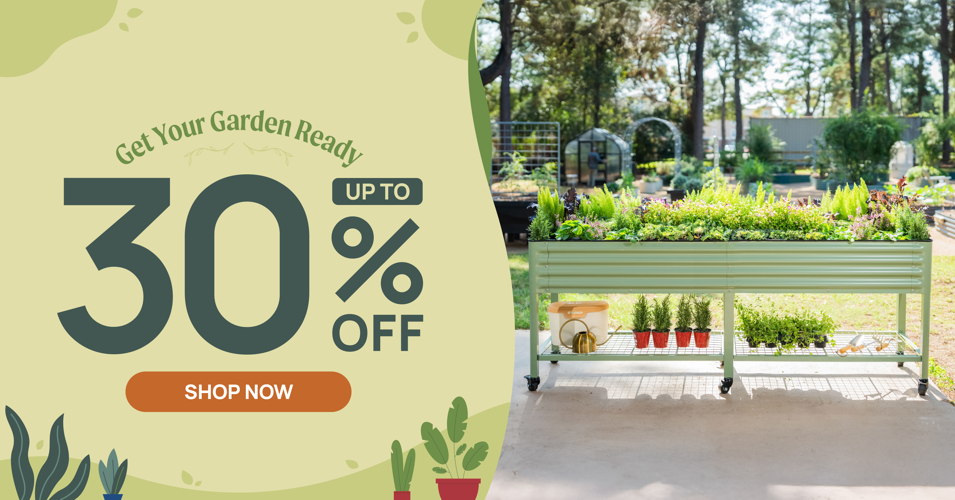 an image of a bench with a sign that says 30 % off