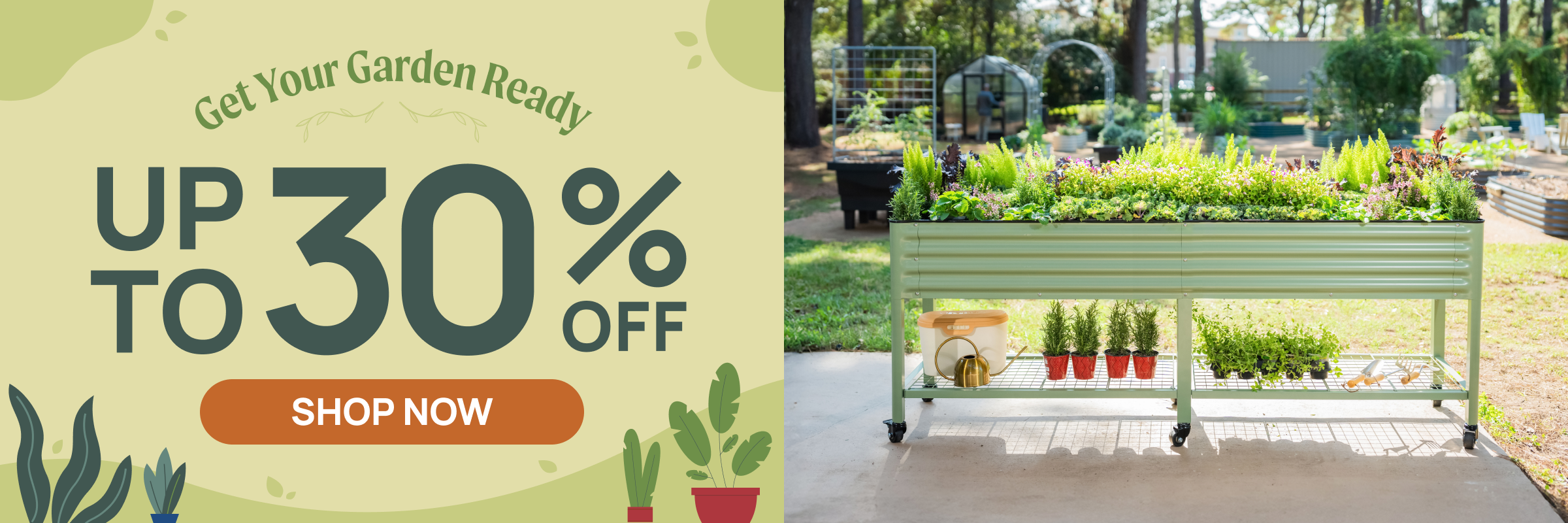 an image of a bench with a sign that says 30 % off