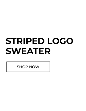 STRIPED LOGO SWEATER