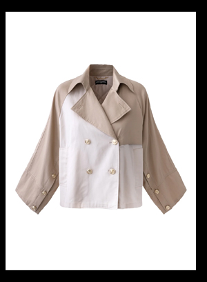 OVERSIZED CROPPED TRENCH COAT