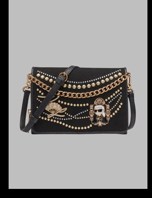LOURDES SUEDE FLAP CROSSBODY