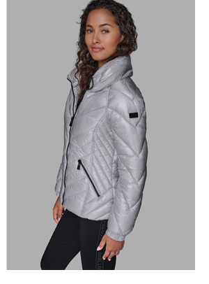 PILLOW COLLAR PUFFER JACKET
