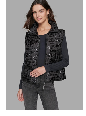 TONAL LOGO PUFFER VEST