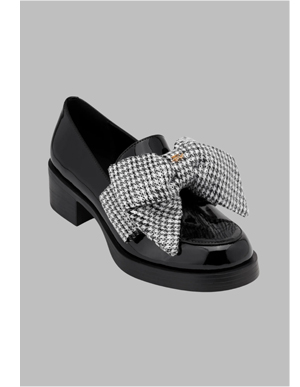 CAMILA LOAFERS WITH PRINTED BOW