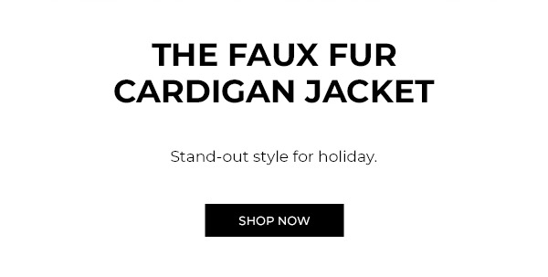 FAUX FUR CARDIGAN JACKET