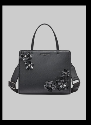 MAYBELLE TOP HANDLE SATCHEL WITH FLOWERS