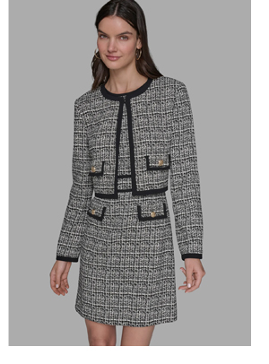 KNIT TWEED LADY JACKET