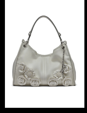 LUCIENE MEDIUM TOTE WITH FLOWERS