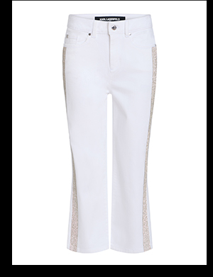 RHINESTONE TRIM JEAN