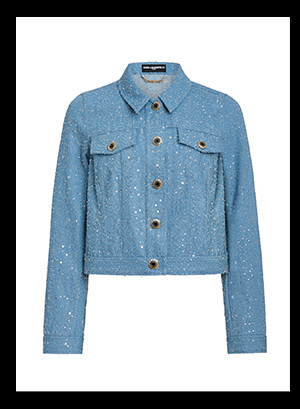 SEQUIN DENIM JACKET
