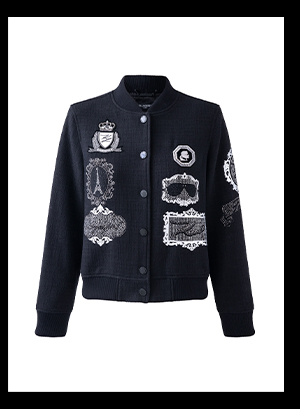 BOMBER JACKET WITH PATCHES
