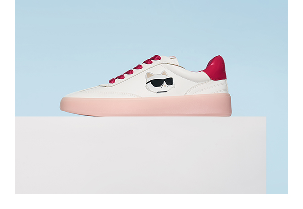Pink and White Shoe