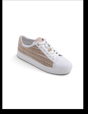 CATE PEARL RAFFIA SNEAKER