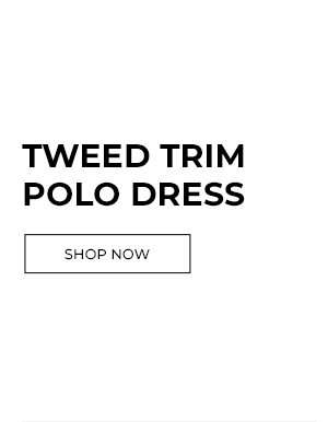 TWEED TRIM POLO DRESS