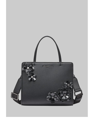 MAYBELLE TOP HANDLE SATCHEL WITH FLOWERS