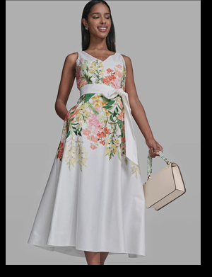 SLEEVELESS FLORAL MAXI DRESS