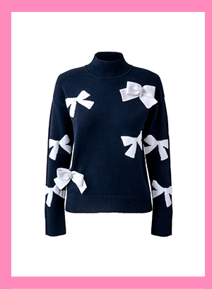 3D BOW SWEATER