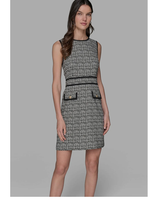 KNIT TWEED LADY DRESS
