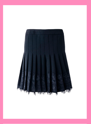 LACE TRIM MINI SKIRT