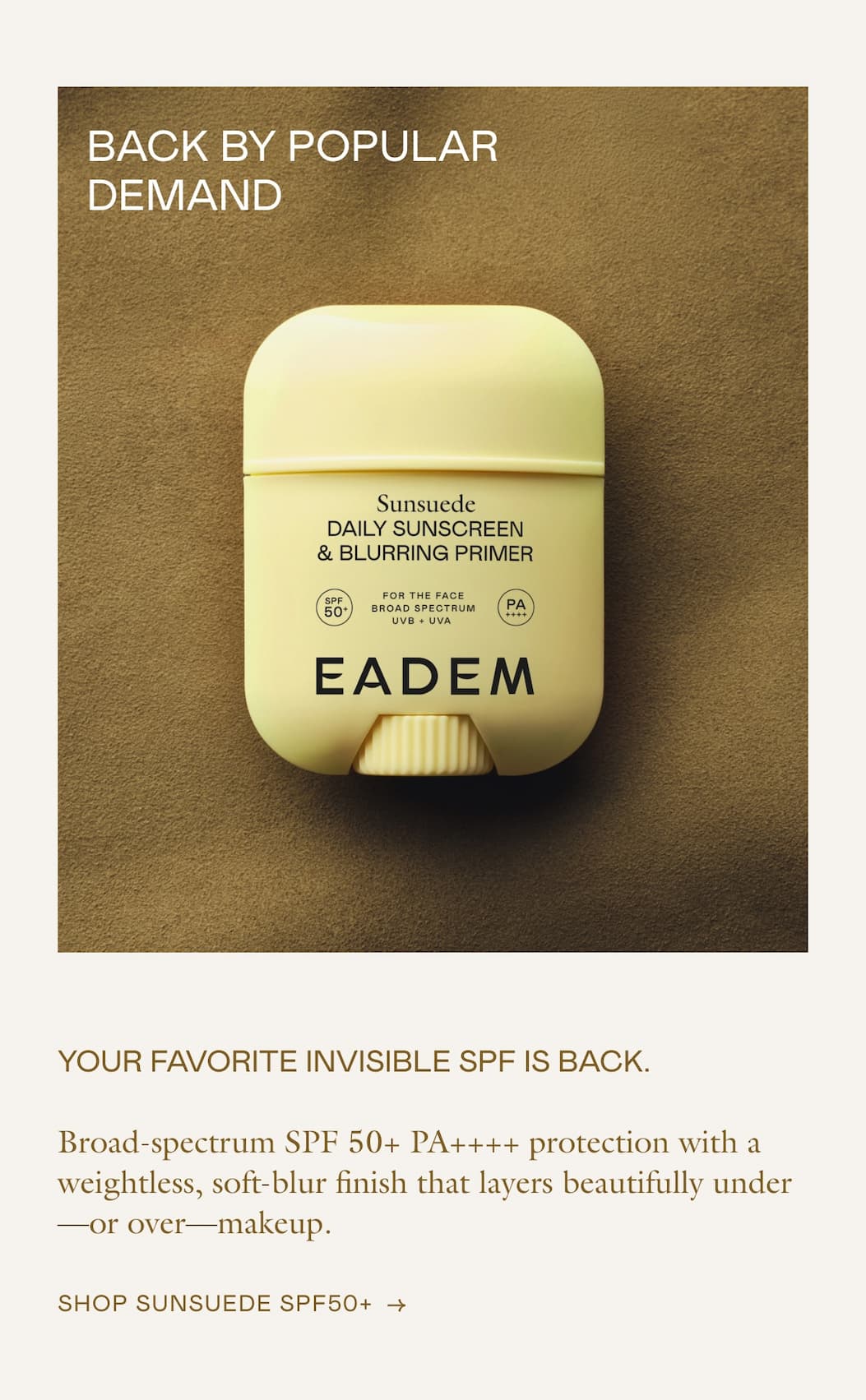 Sunsuede is BACK!