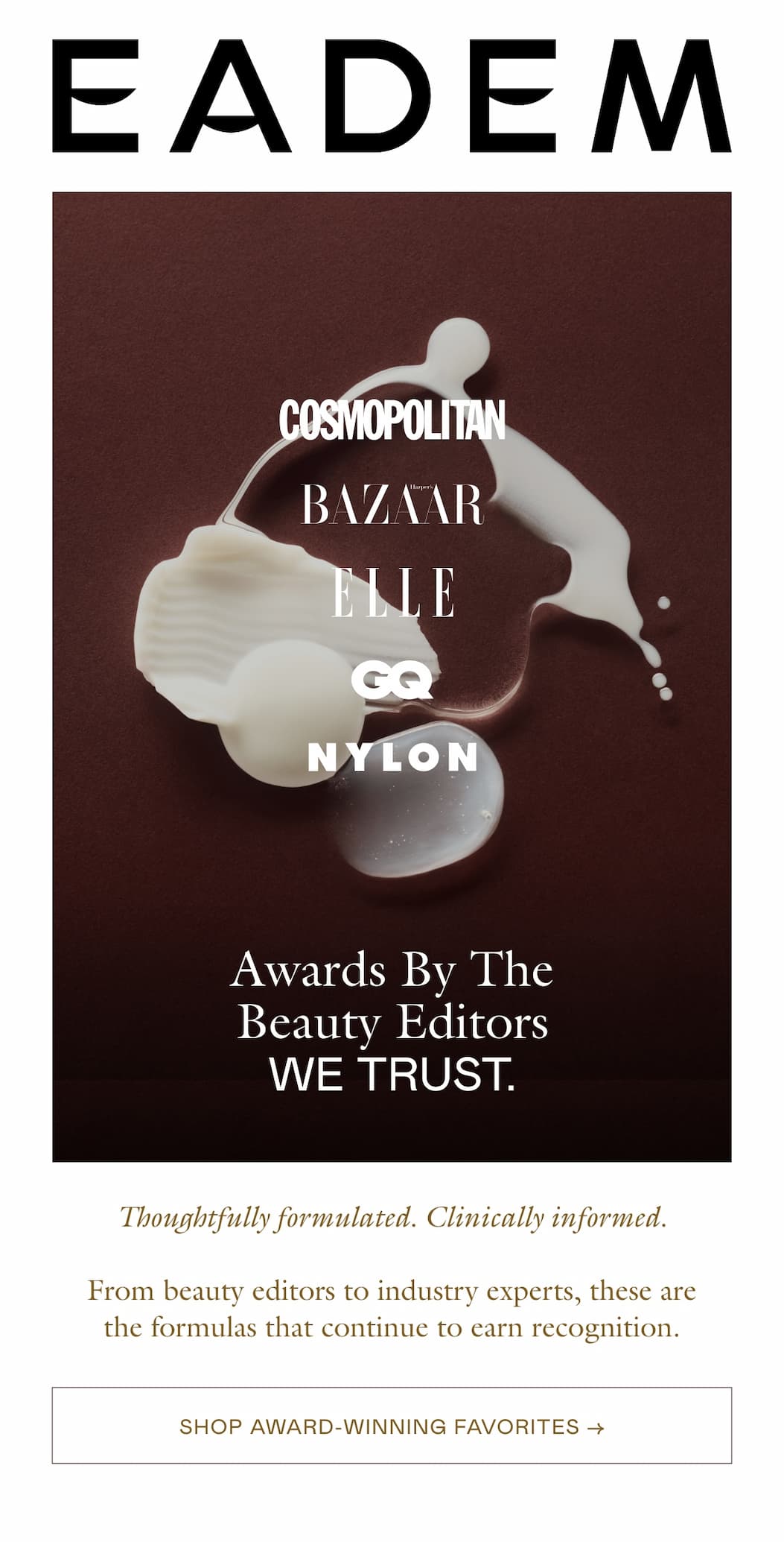 Award-winning formulas