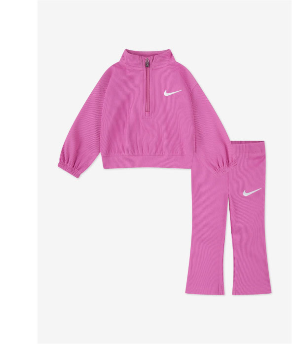 Girls Game Swoosh Match Legging Set in Pink