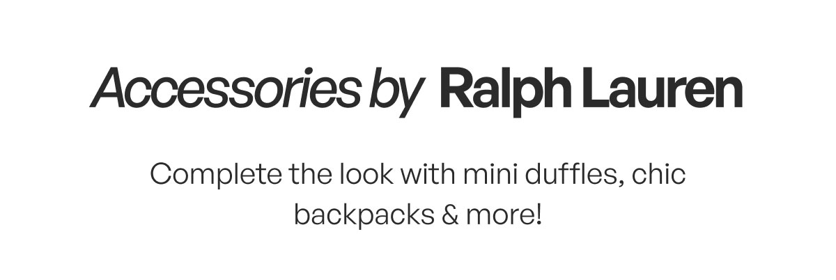 Accessories Ralph Lauren