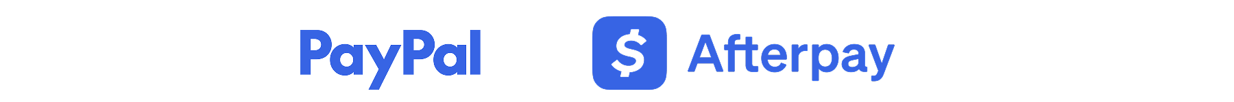 PayPal and Afterpay Logo's