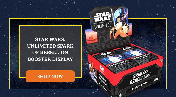Star Wars: Unlimited spark of rebellion booster display. Shop now