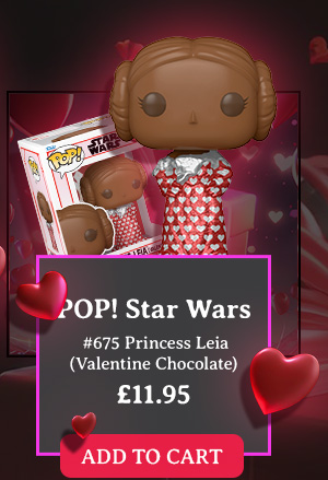 pop! star wars | #675 princess leia valentine chocolate | £11.95 | add to cart