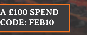SAVE £10 OFF A £100 SPEND SIMPLY USE CODE: FEB5
