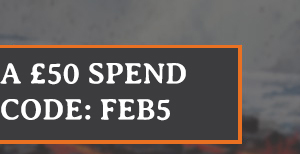 SAVE £5 OFF A £50 SPEND SIMPLY USE CODE: FEB5