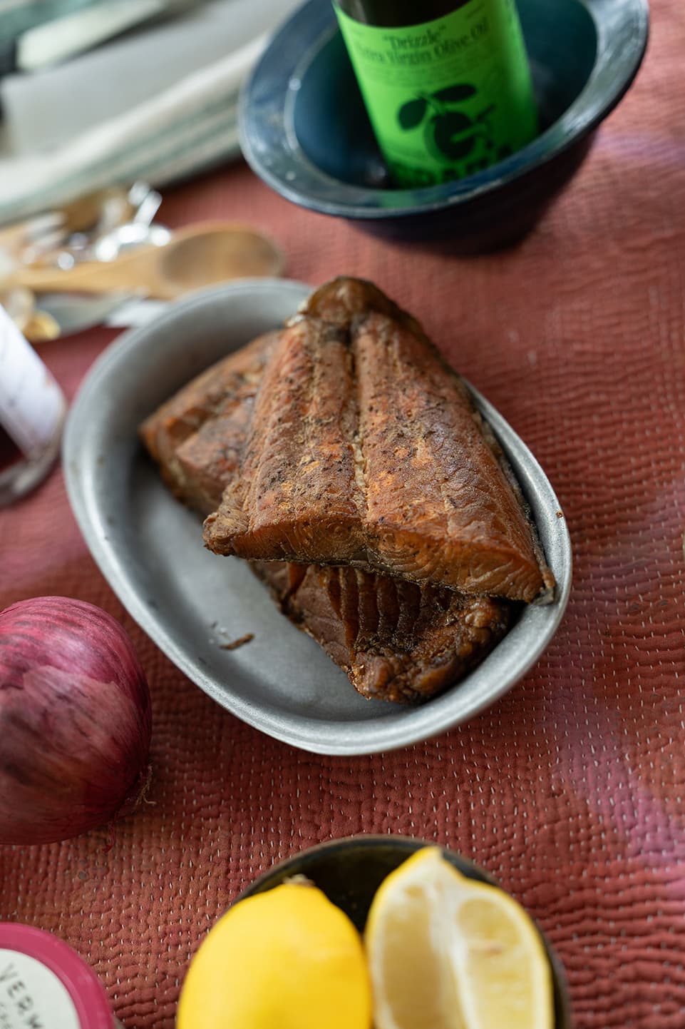 Smoked fish board