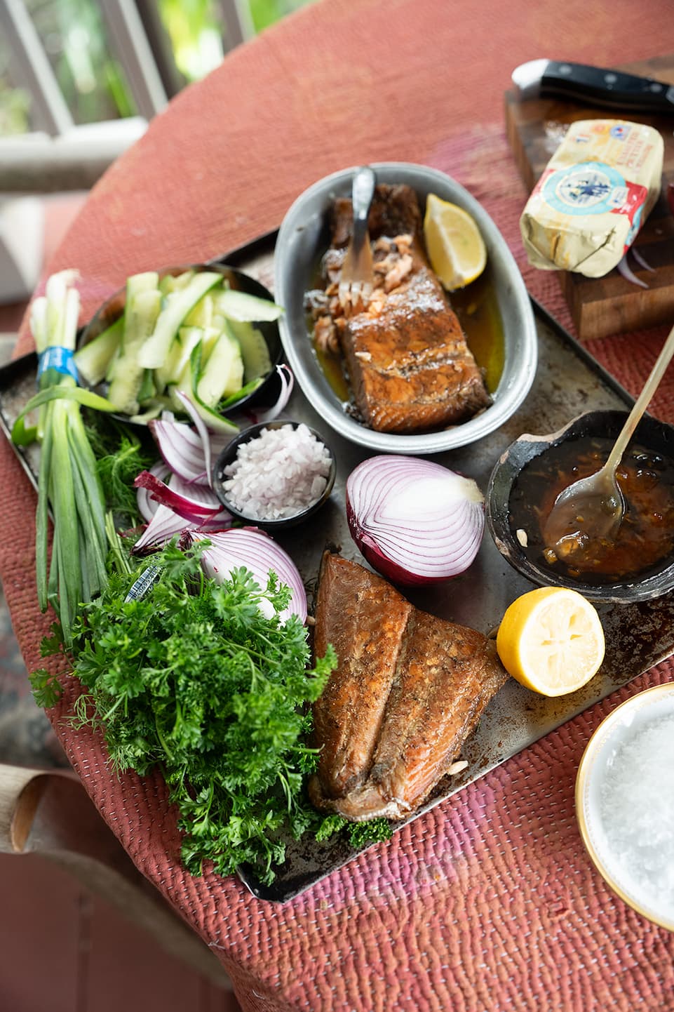 Smoked fish board