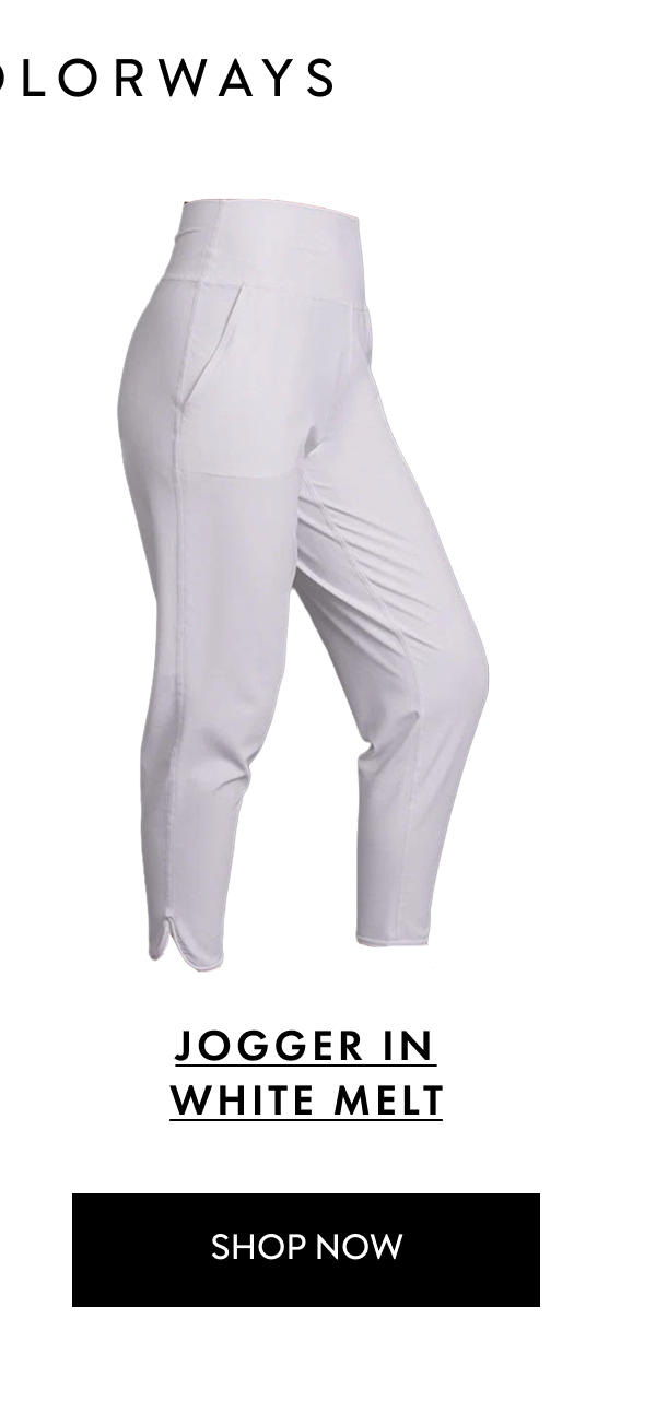 2 NEW COLORWAYS JOGGER IN WHITE MELT SHOP NOW