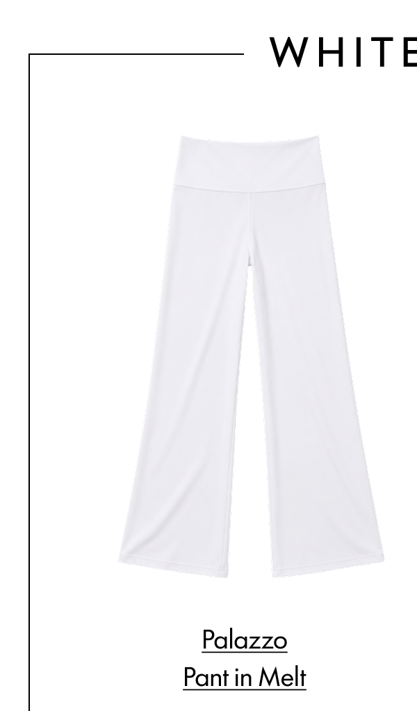 WHITE MELT Palazzo Pant in Melt