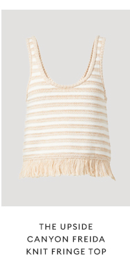 THE UPSIDE - Canyon Freida Knit Fringe Top