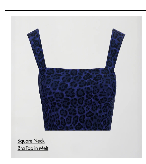 Square Neck Bra Top in Melt