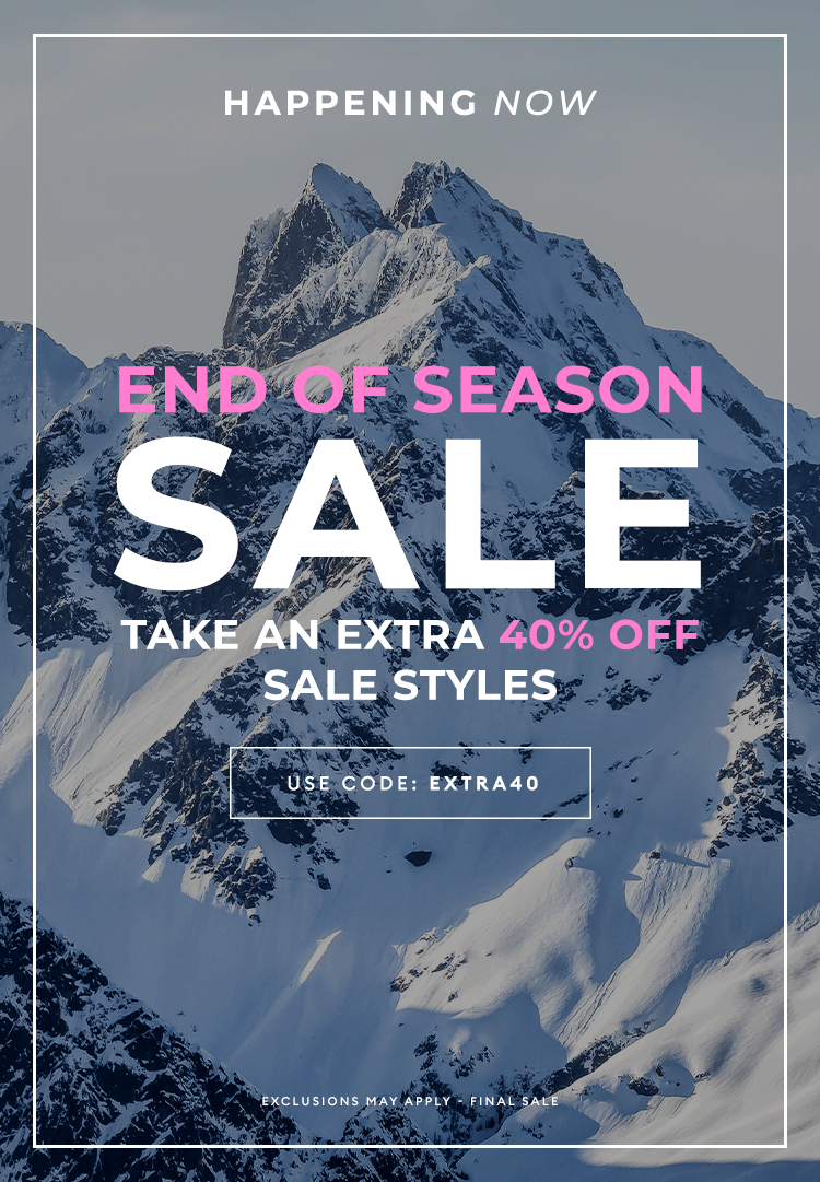 END OF SEASON SALE - Happening Now - USE CODE: EXTRA40