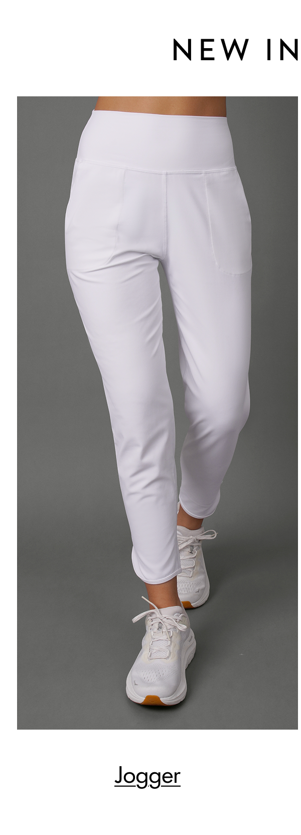 New In White Jogger Palazzo Pant
