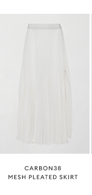 Carbon38 - Mesh Pleated Skirt