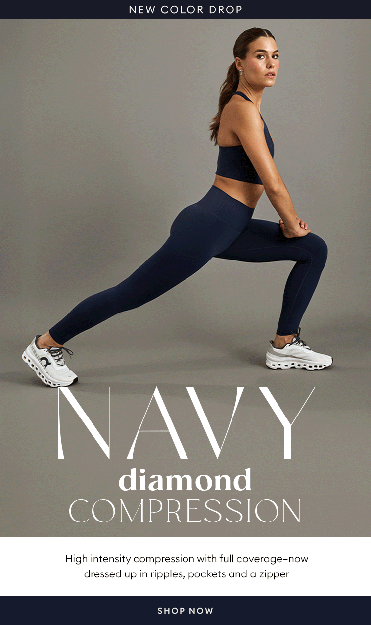 NEW COLOR DROP - Diamond Compression in Navy - SHOP NOW