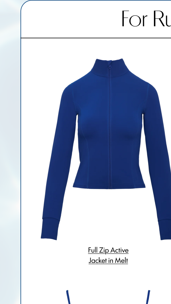 Full Zip Active Jacket in Melt