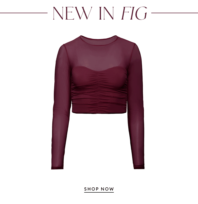 NEW IN: The Ruched Melt Set in FIG - SHOP NOW