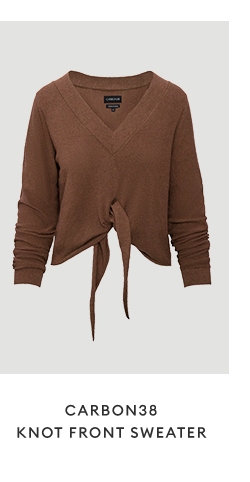 CARBON38 - Knot Front Sweater